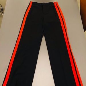 Zara Red Striped Track Pants